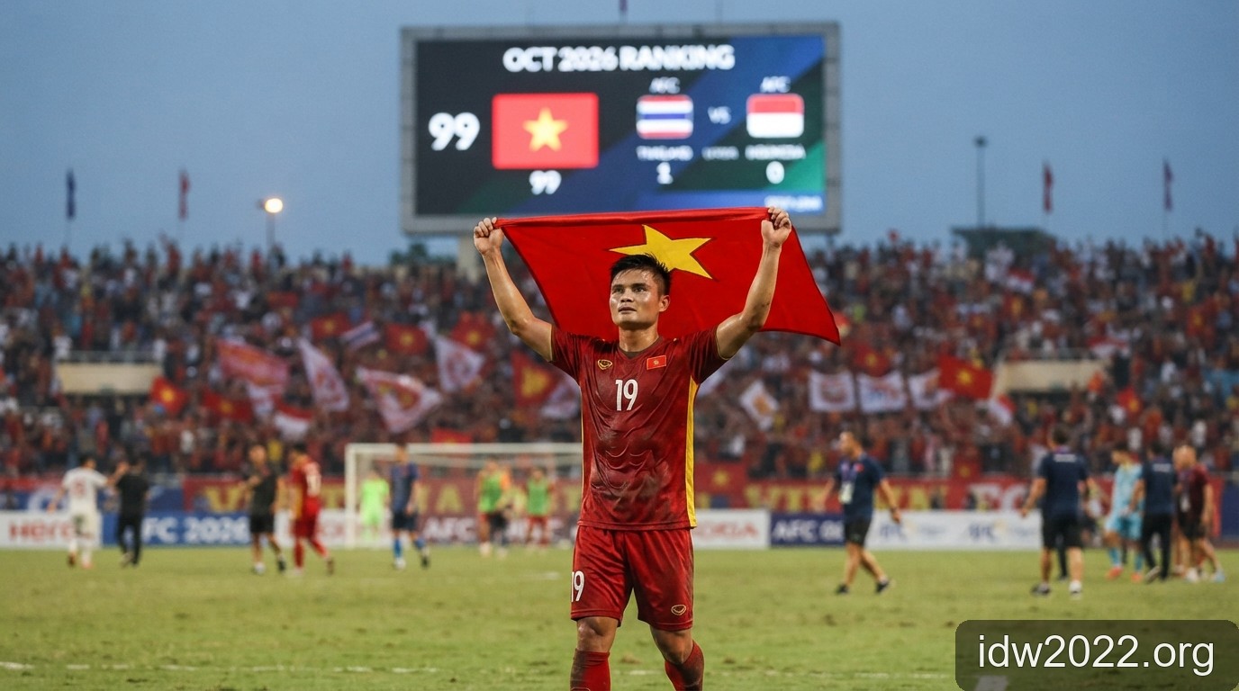 Bảng xếp hạng FIFA tháng 10/2026: Đội tuyển Việt Nam bảo toàn vị trí trong Top 100